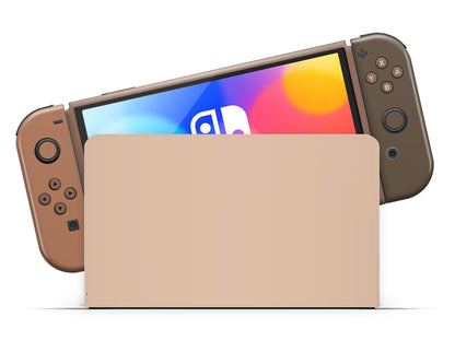 Caramel Mocha Nintendo Switch OLED Skin