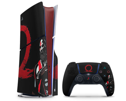 Dark God of War PS5 Slim Skin