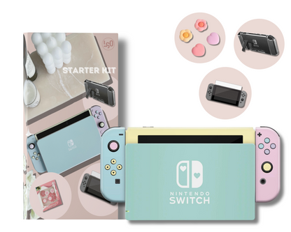 Seafoam Retro 80s Pastel Blocking Nintendo Switch Skin Value Set