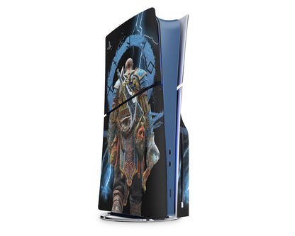 God of War Ragnarok Electric Black PS5 Slim Skin