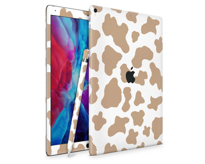 Latte Cow Print iPad Skin