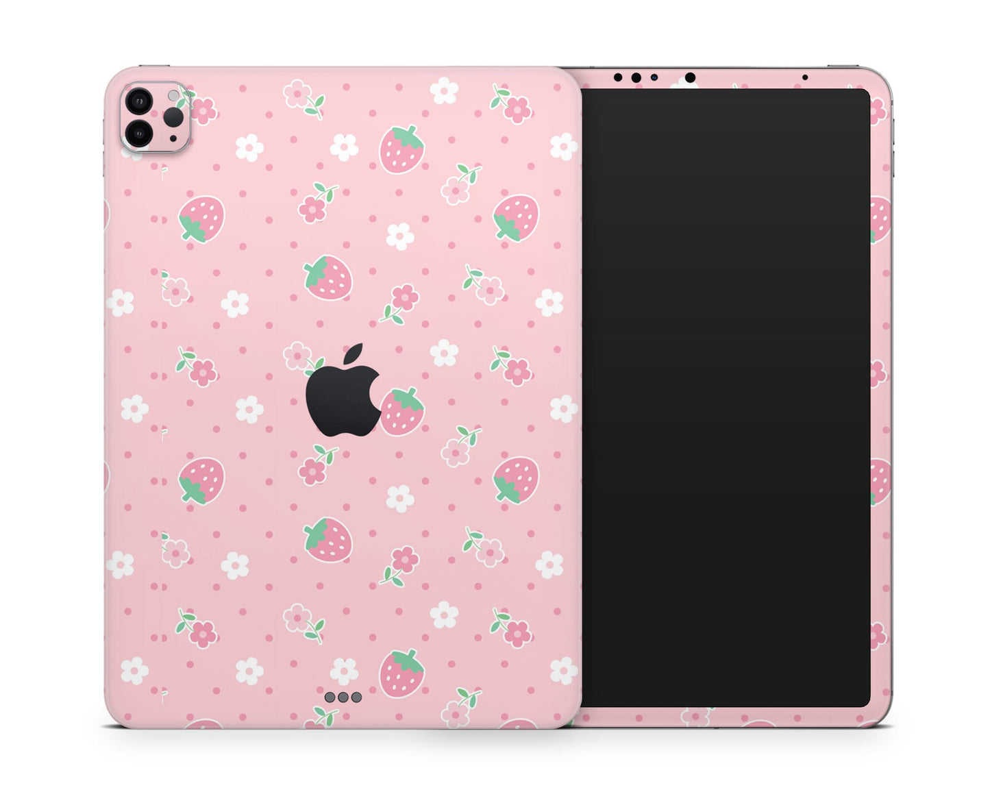 Lux Skins iPad Kawaii Strawberry Daisy iPad Pro 13" (M4) Skins - Art Floral Skin