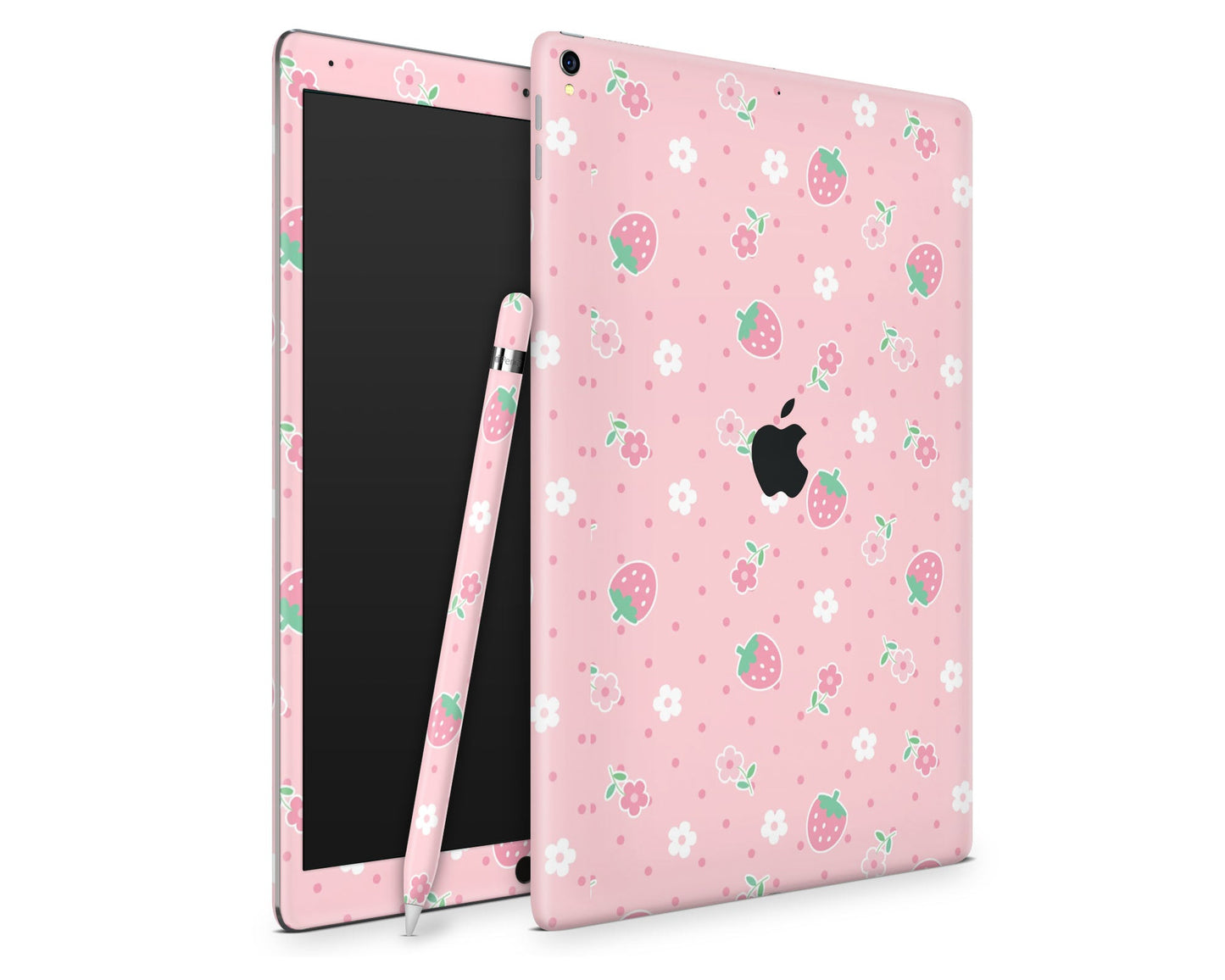 Lux Skins iPad Kawaii Strawberry Daisy iPad Pro 13" (M4) Skins - Art Floral Skin