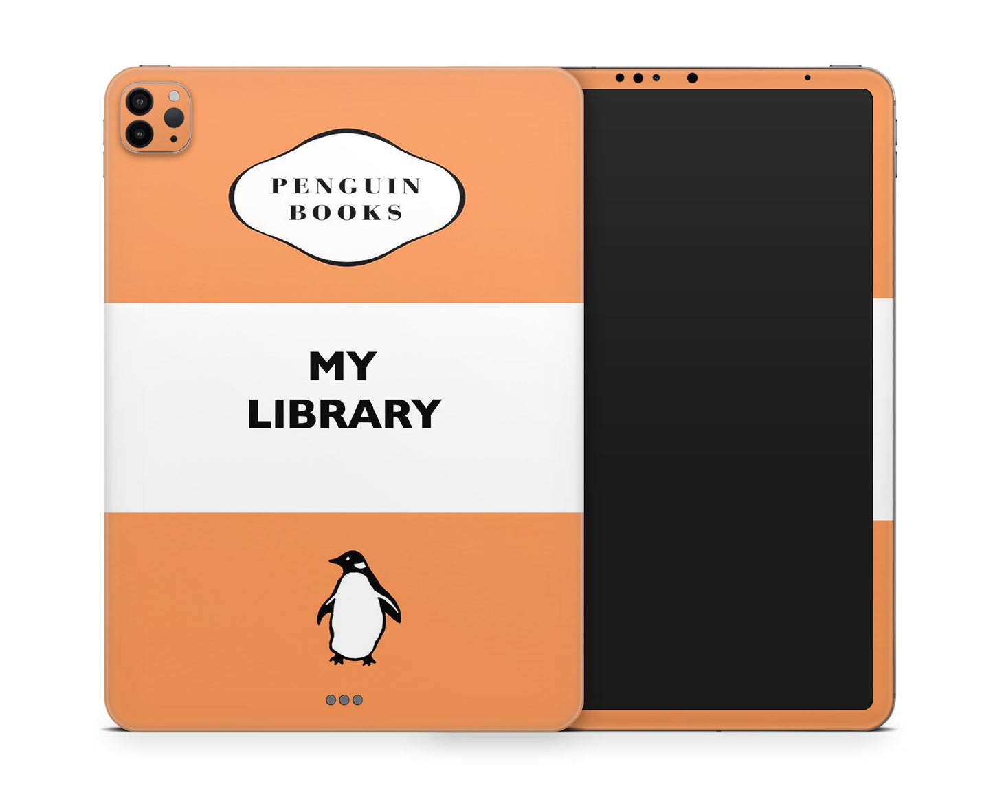 Lux Skins iPad Penguin Books Library iPad Pro 13" (M4) Skins - Art ARtwork Skin