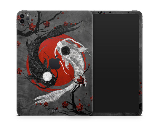 Lux Skins iPad Yin Yang Rose Koi iPad Pro 13" (M4) Skins - Art Artwork Skin