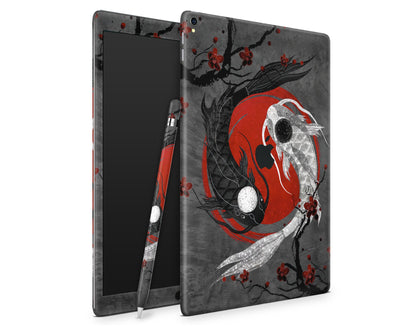 Lux Skins iPad Yin Yang Rose Koi iPad Pro 13" (M4) Skins - Art Artwork Skin