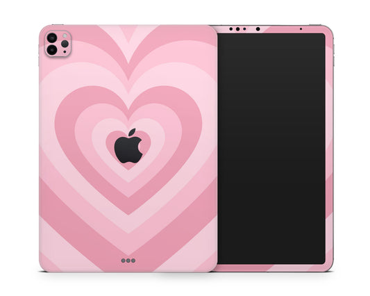 Lux Skins iPad Pink Retro Hearts iPad Pro 13" (M4) Skins - Art Solid Colours Skin