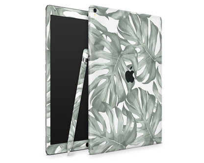 Lux Skins iPad Sage Monstera Leaf iPad Pro 13" (M4) Skins - Art Floral Skin