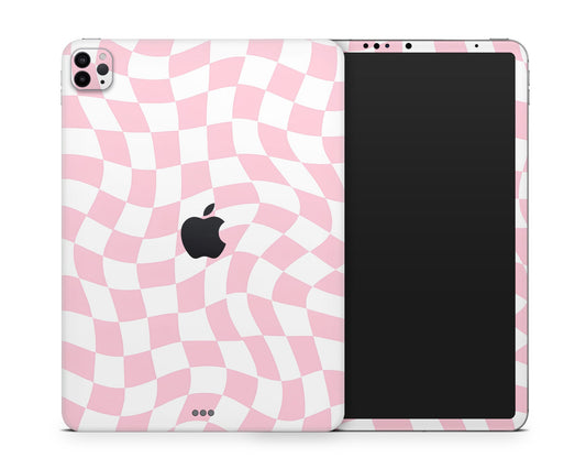 Lux Skins iPad Pink Checkered Pattern iPad Pro 13" (M4) Skins - Art Artwork Skin