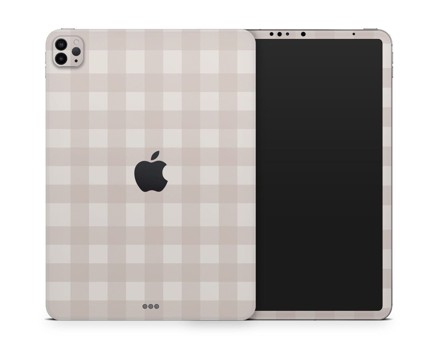 Lux Skins iPad Beige Gingham iPad Pro 13" (M4) Skins - Pattern Artwork Skin