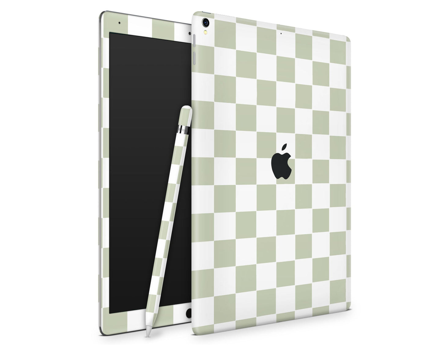 Lux Skins iPad Matcha Checkered iPad Pro 13" (M4) Skins - Pattern Artwork Skin