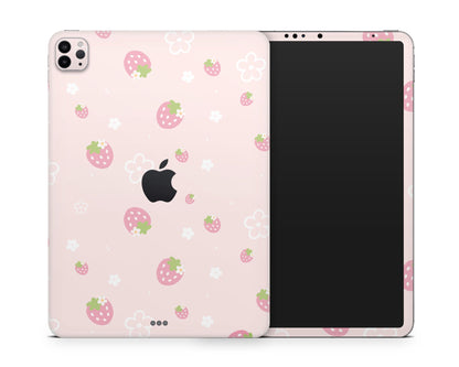 Lux Skins iPad Sweet Strawberry Pink iPad Pro 13" (M4) Skins - Pattern Fruits Skin