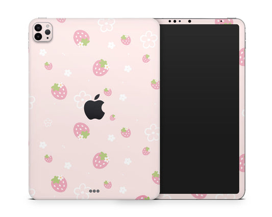 Lux Skins iPad Sweet Strawberry Pink iPad Pro 13" (M4) Skins - Pattern Fruits Skin