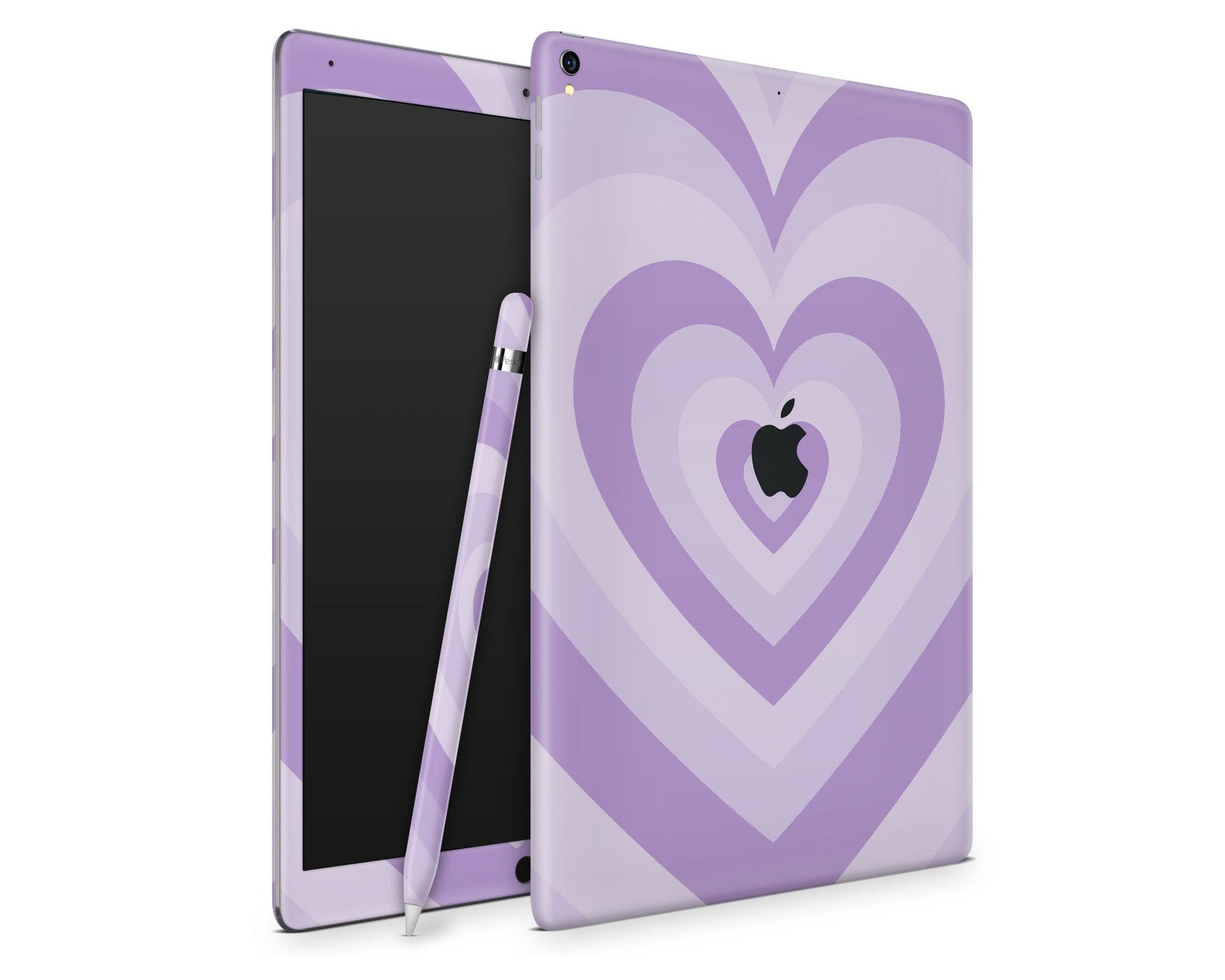 Lux Skins iPad Retro Hearts Purple iPad Pro 13" (M4) Skins - Art Abstract Skin