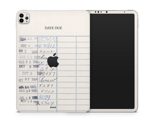 Lux Skins iPad Library Card iPad Pro 13" (M4) Skins - Art Meme Skin