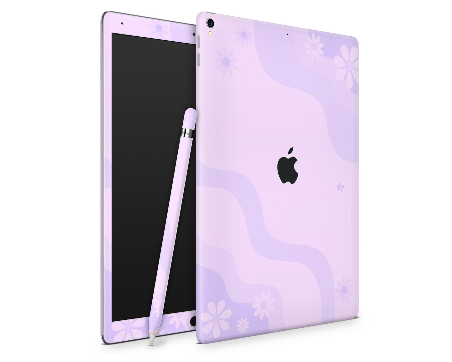 Lux Skins iPad Purple Wavy Floral iPad Pro 13" (M4) Skins - Art Floral Skin