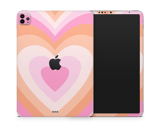 Lux Skins iPad Retro Hearts Warm Pastel iPad Pro 13" (M4) Skins - Art Abstract Skin