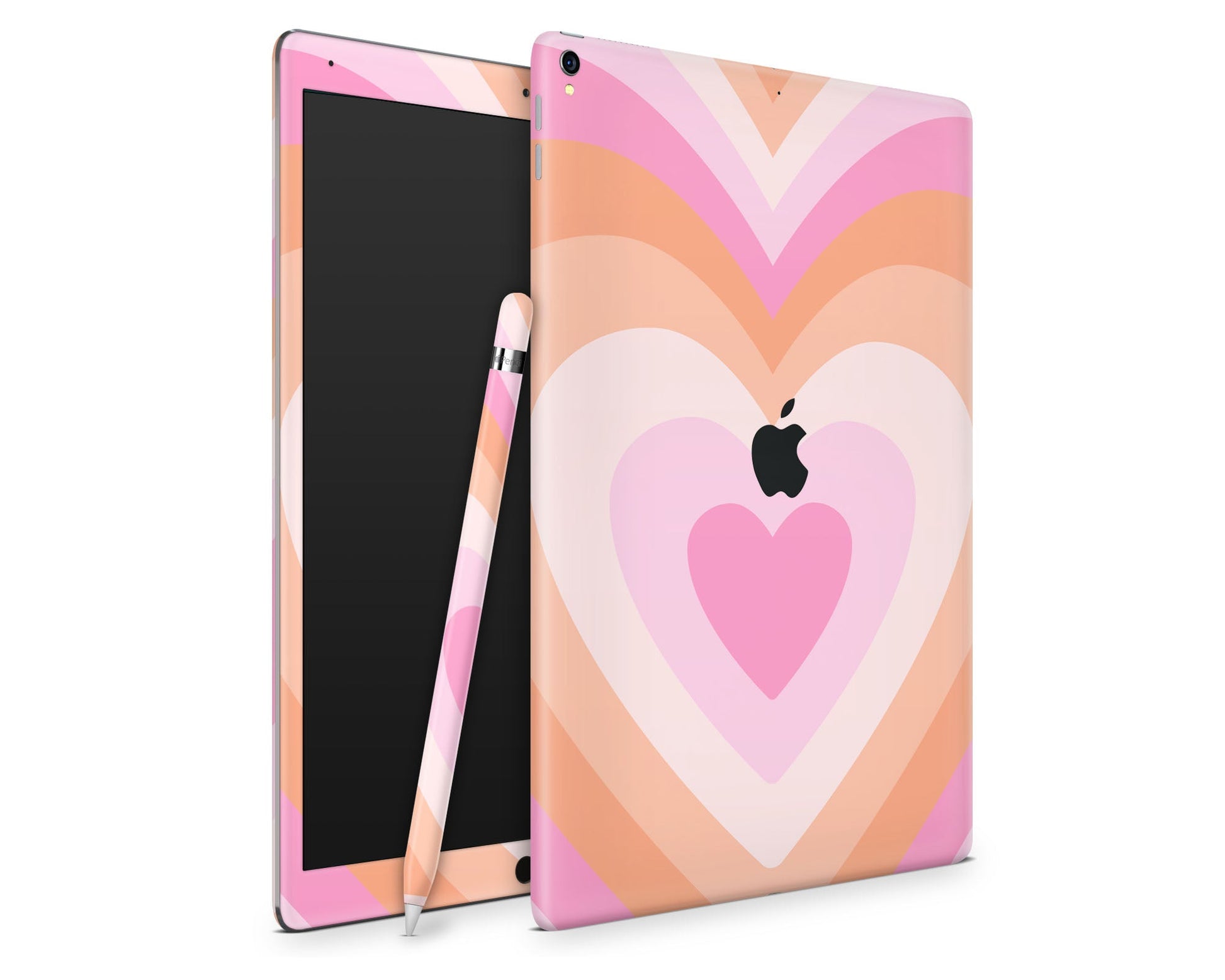 Lux Skins iPad Retro Hearts Warm Pastel iPad Pro 13" (M4) Skins - Art Abstract Skin