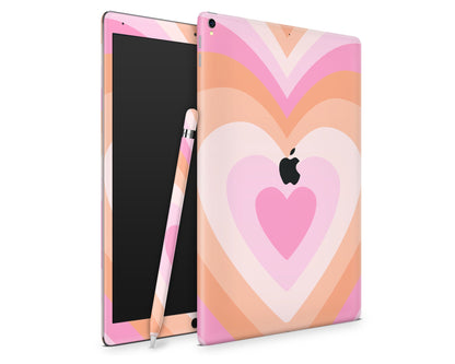 Lux Skins iPad Retro Hearts Warm Pastel iPad Pro 13" (M4) Skins - Art Abstract Skin