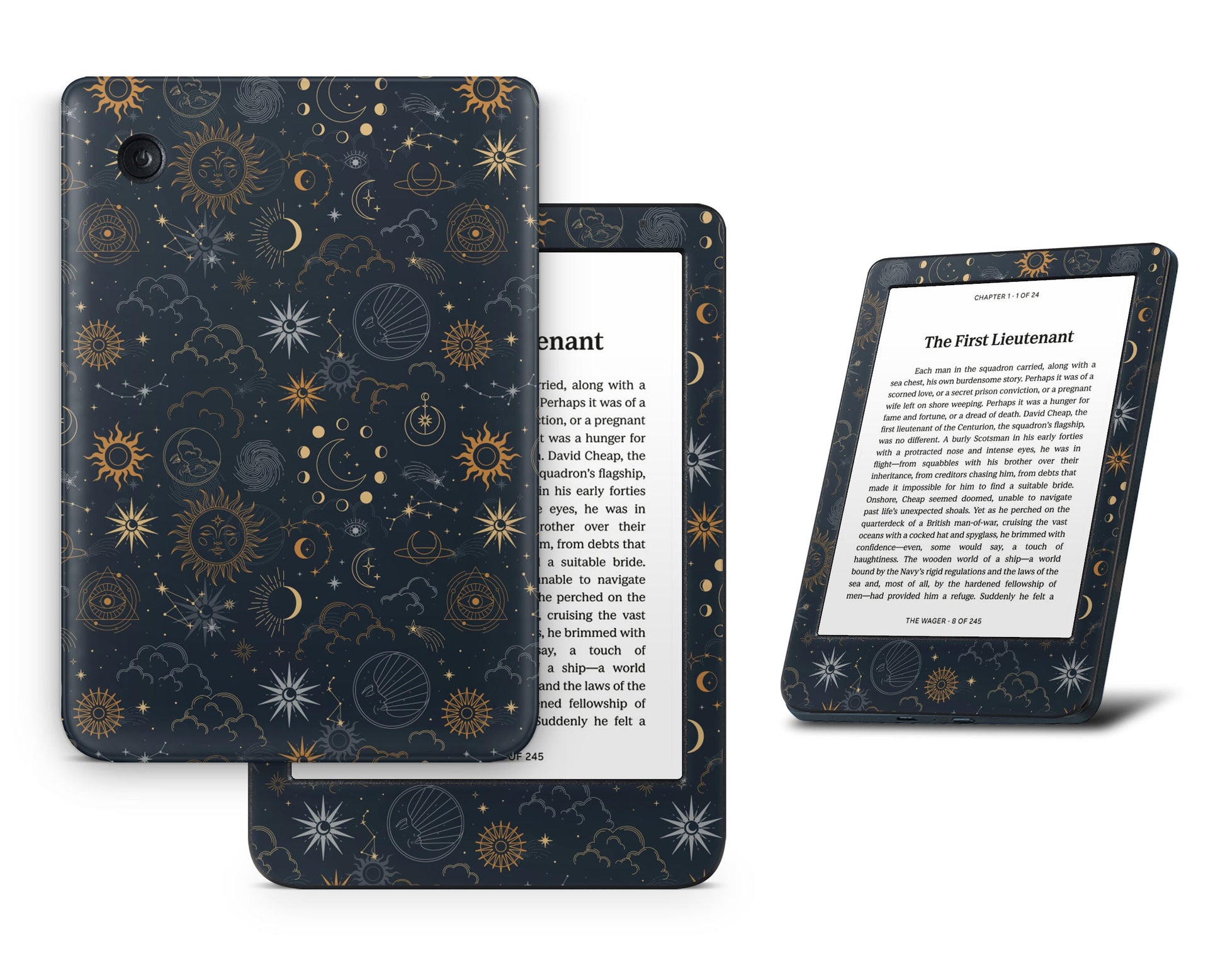 Lux Skins Kobo Constellation Stargazing Night Kobo Clara BW Skins - Pattern Galaxy Skin