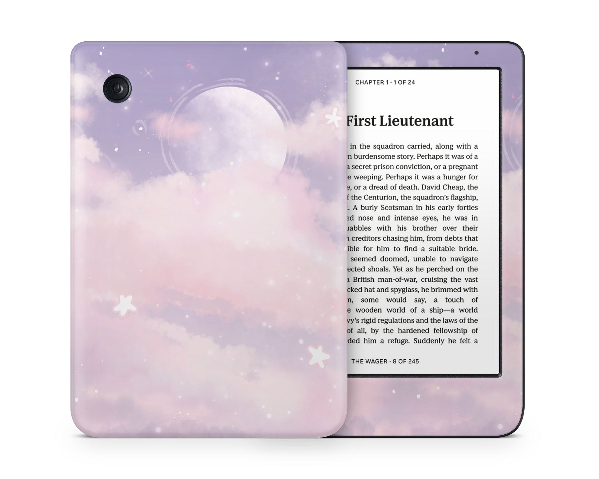 Lux Skins Kobo Purple Clouds Kobo Clara Colour Skins - Art Clouds Skin