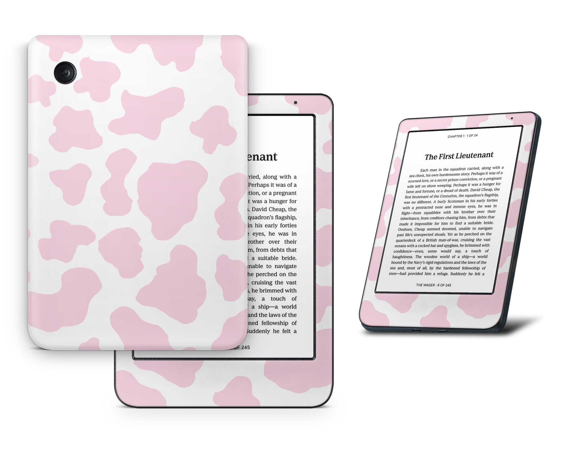 Lux Skins Kobo Strawberry Milk Cow Print Kobo Clara BW Skins - Art Animals Skin