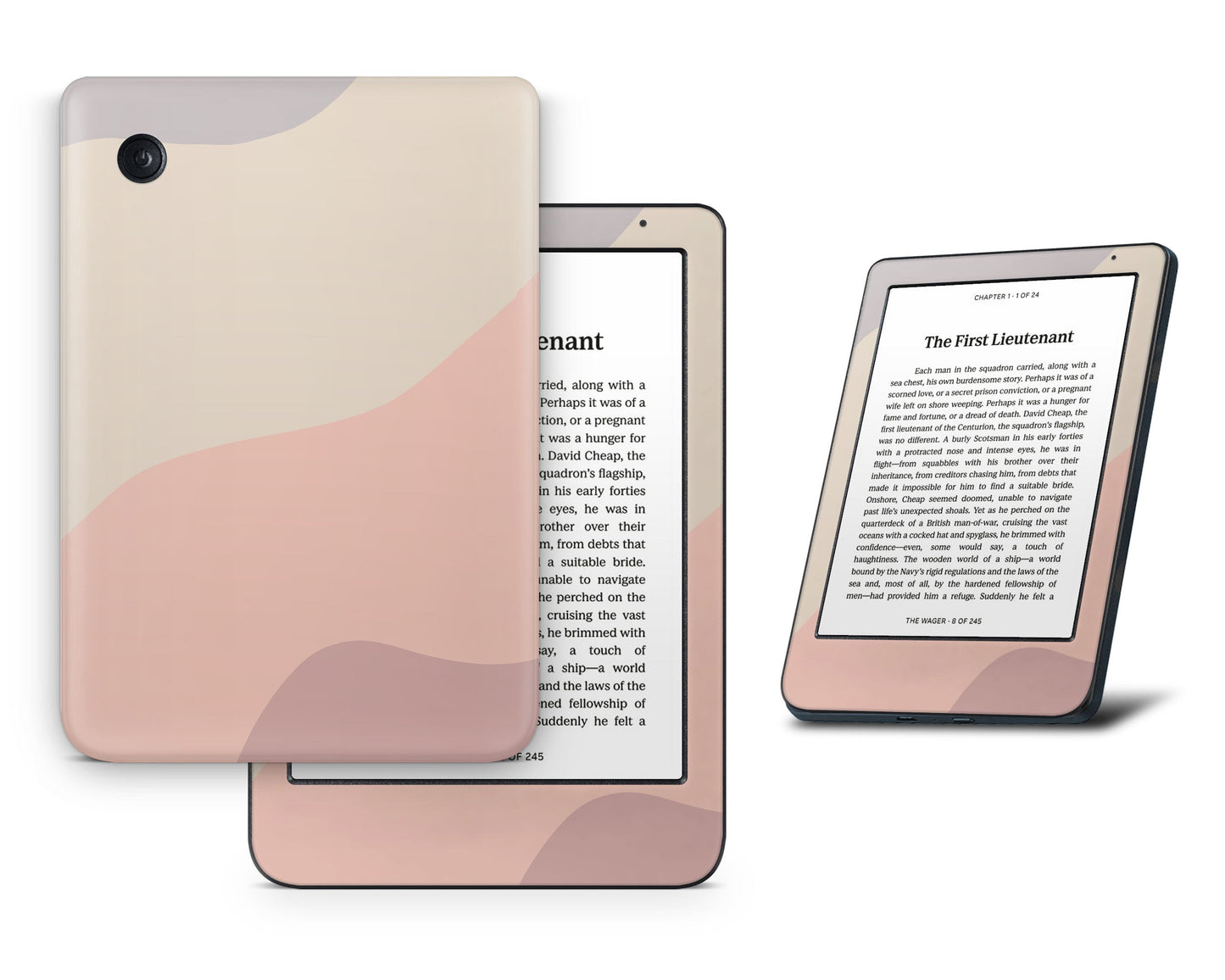 Lux Skins Kobo Ceramic Rose Abstract Kobo Clara BW Skins - Solid Colours Abstract Skin