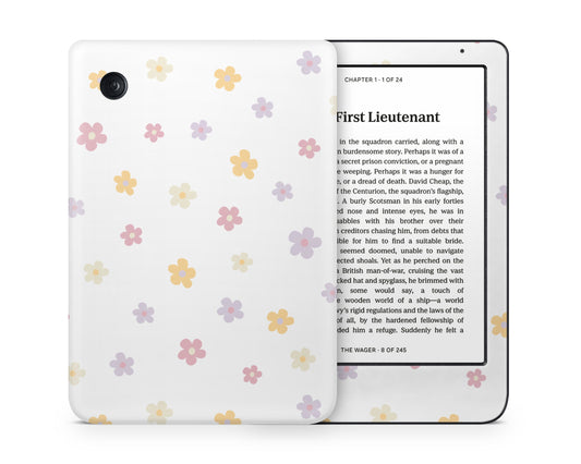 Lux Skins Kobo Retro Daisy Flower Kobo Clara Colour Skins - Art FLoral Skin