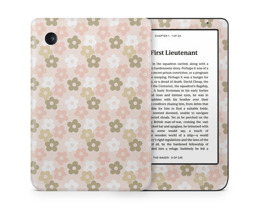 Lux Skins Kobo Retro Parisian Pink Floral Kobo Clara Colour Skins - Art FLoral Skin