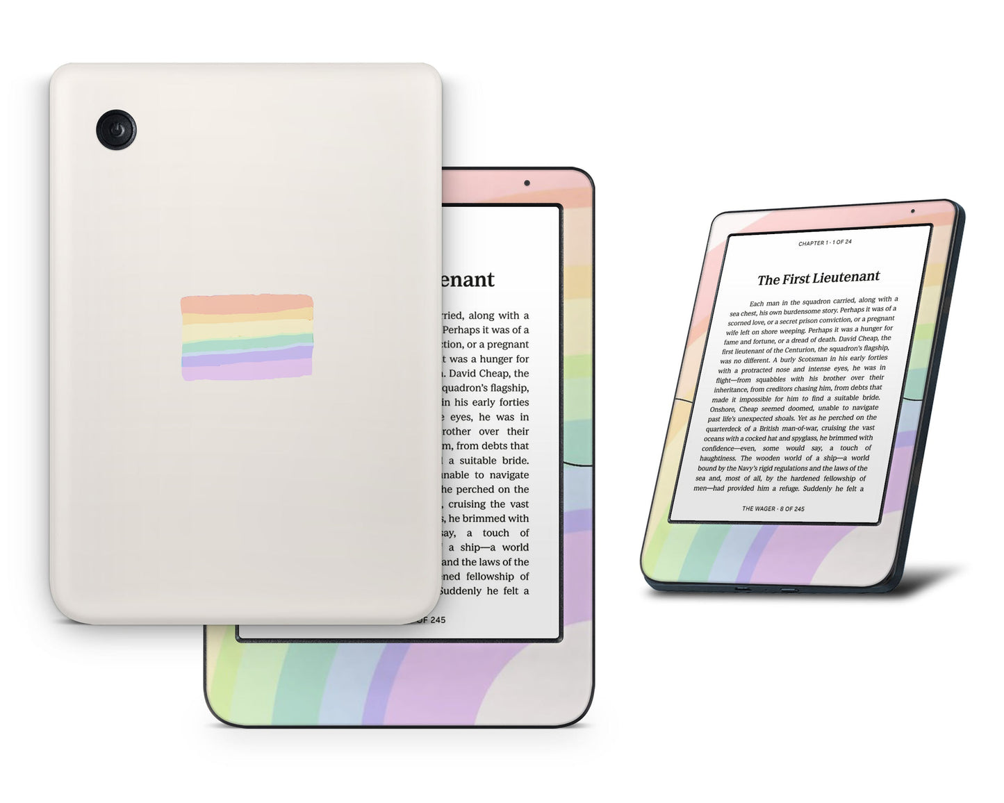 Lux Skins Kobo LGBT Rainbow Flag Kobo Clara BW Skins - Art Pride Series Skin