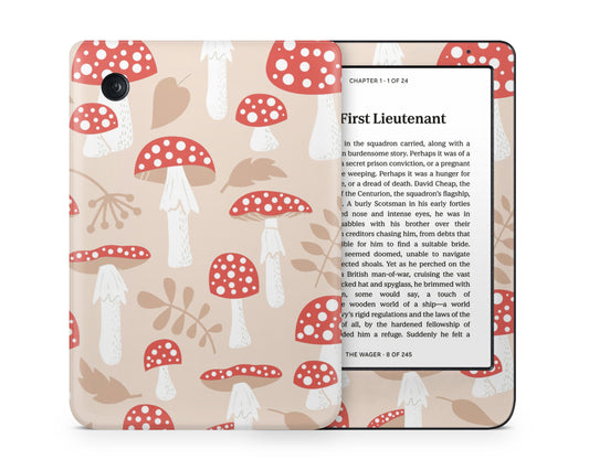 Lux Skins Kobo Beige Mushroom Farm Kobo Clara Colour Skins - Art Artwork Skin