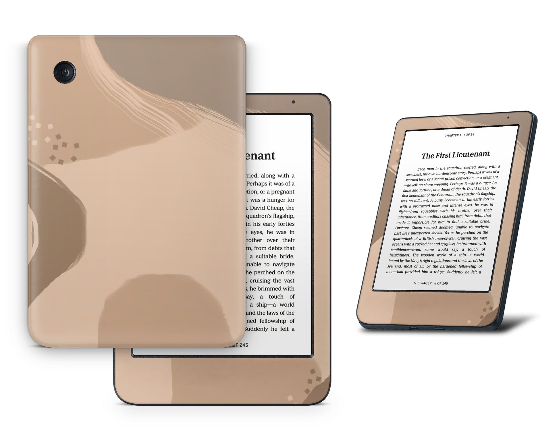 Lux Skins Kobo Coffee Frappe Nude Beige Kobo Clara BW Skins - Pattern Abstract Skin