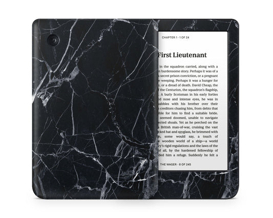 Lux Skins Kobo Black Marble Kobo Clara Colour Skins - Pattern Marble Skin