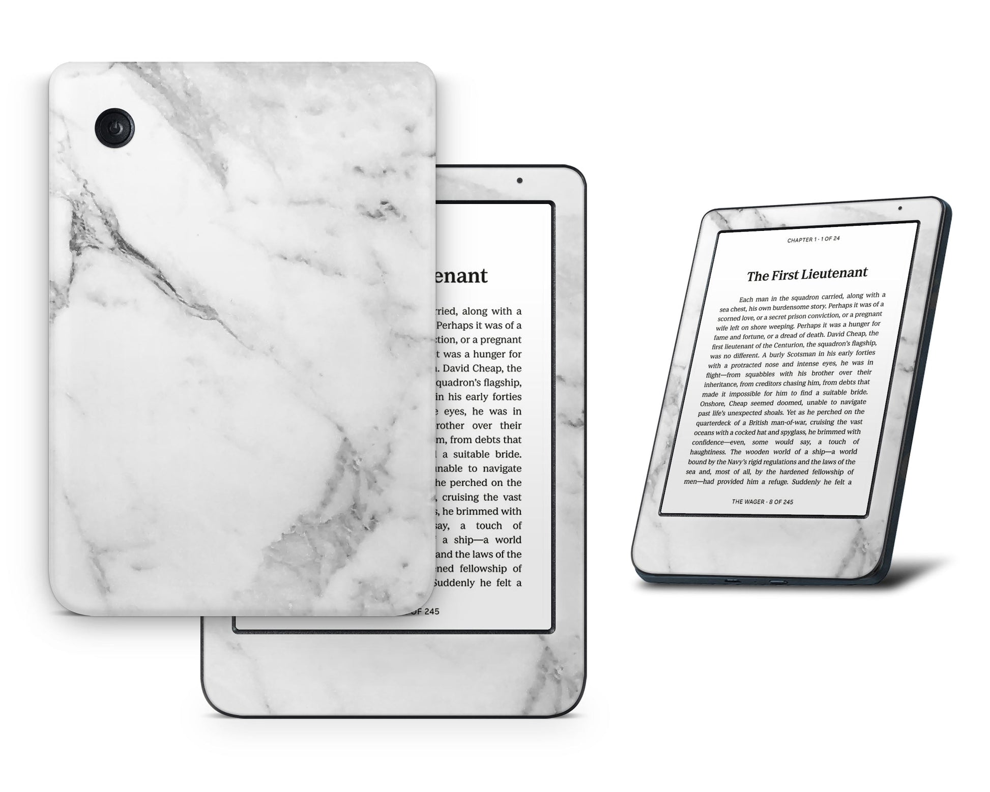 Lux Skins Kobo White Marble Kobo Clara BW Skins - Pattern Marble Skin