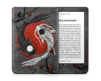 Lux Skins Kobo Yin Yang Rose Koi Kobo Clara Colour Skins - Art Artwork Skin