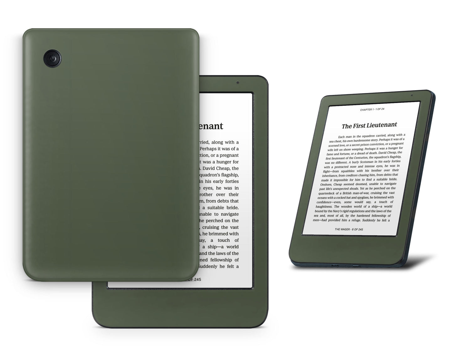 Lux Skins Kobo Khaki Green Kobo Clara BW Skins - Solid Colours Solid Colours Skin