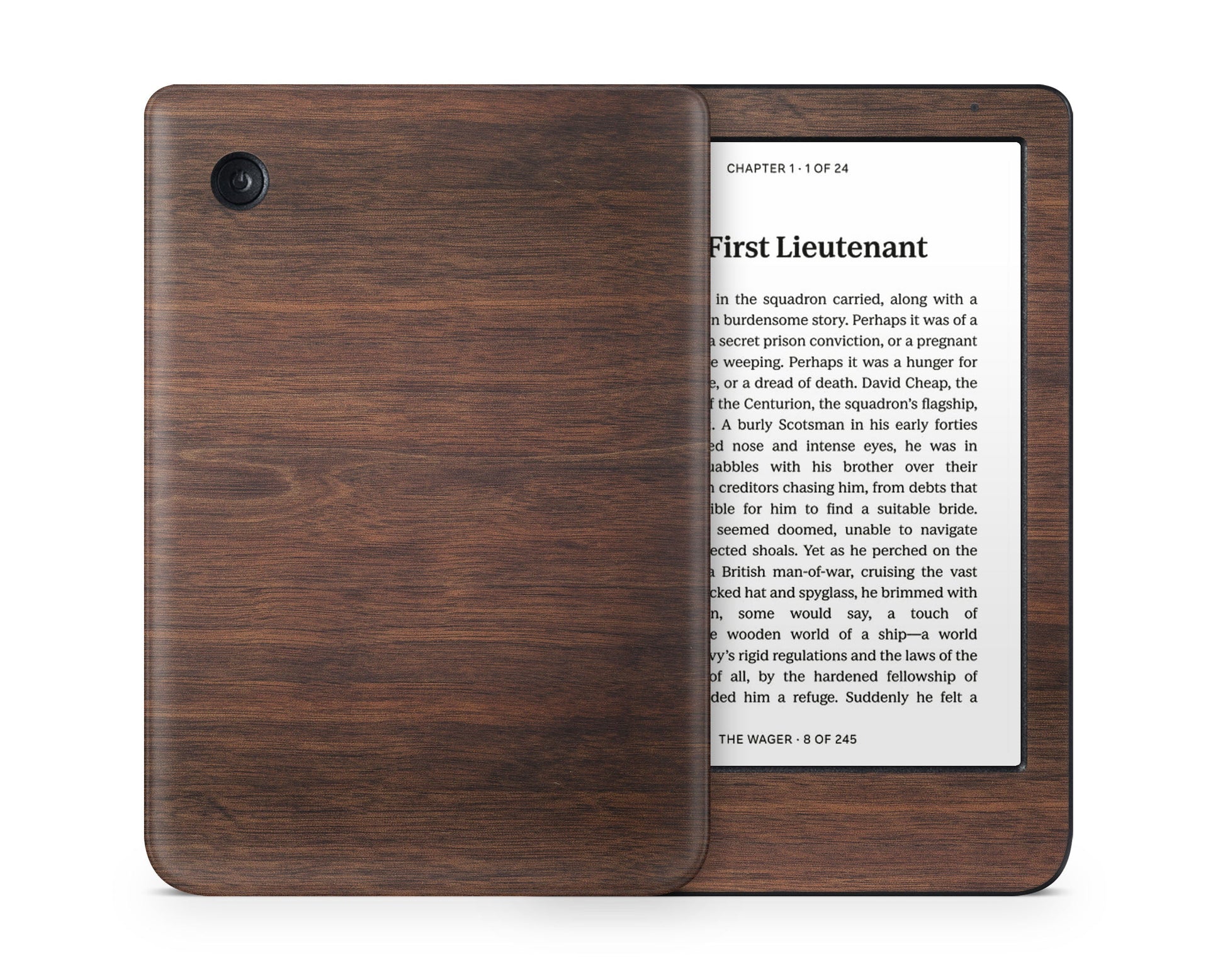 Lux Skins Kobo Walnut Wood Texture Kobo Clara Colour Skins - Pattern Texture Skin