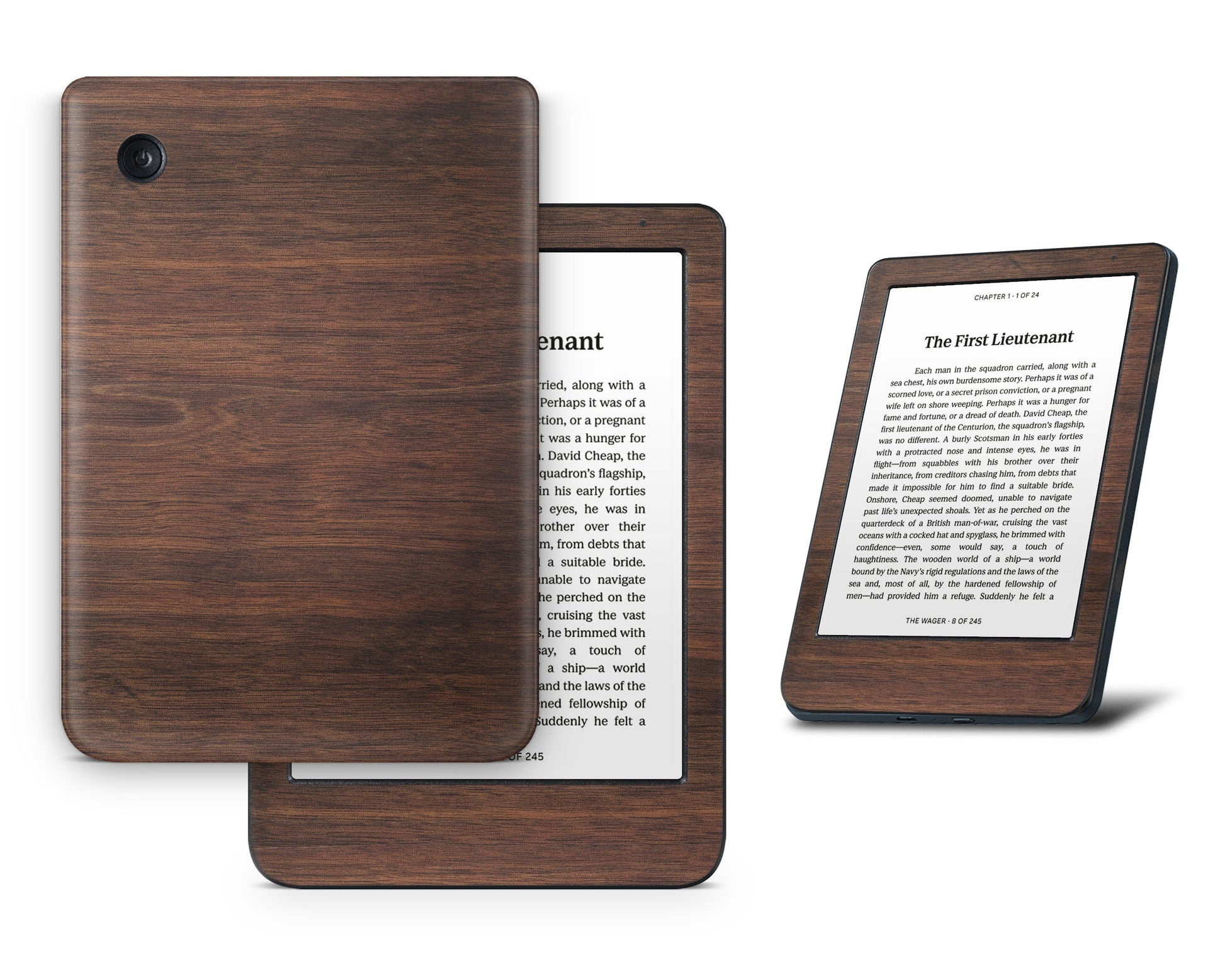 Lux Skins Kobo Walnut Wood Texture Kobo Clara BW Skins - Pattern Texture Skin