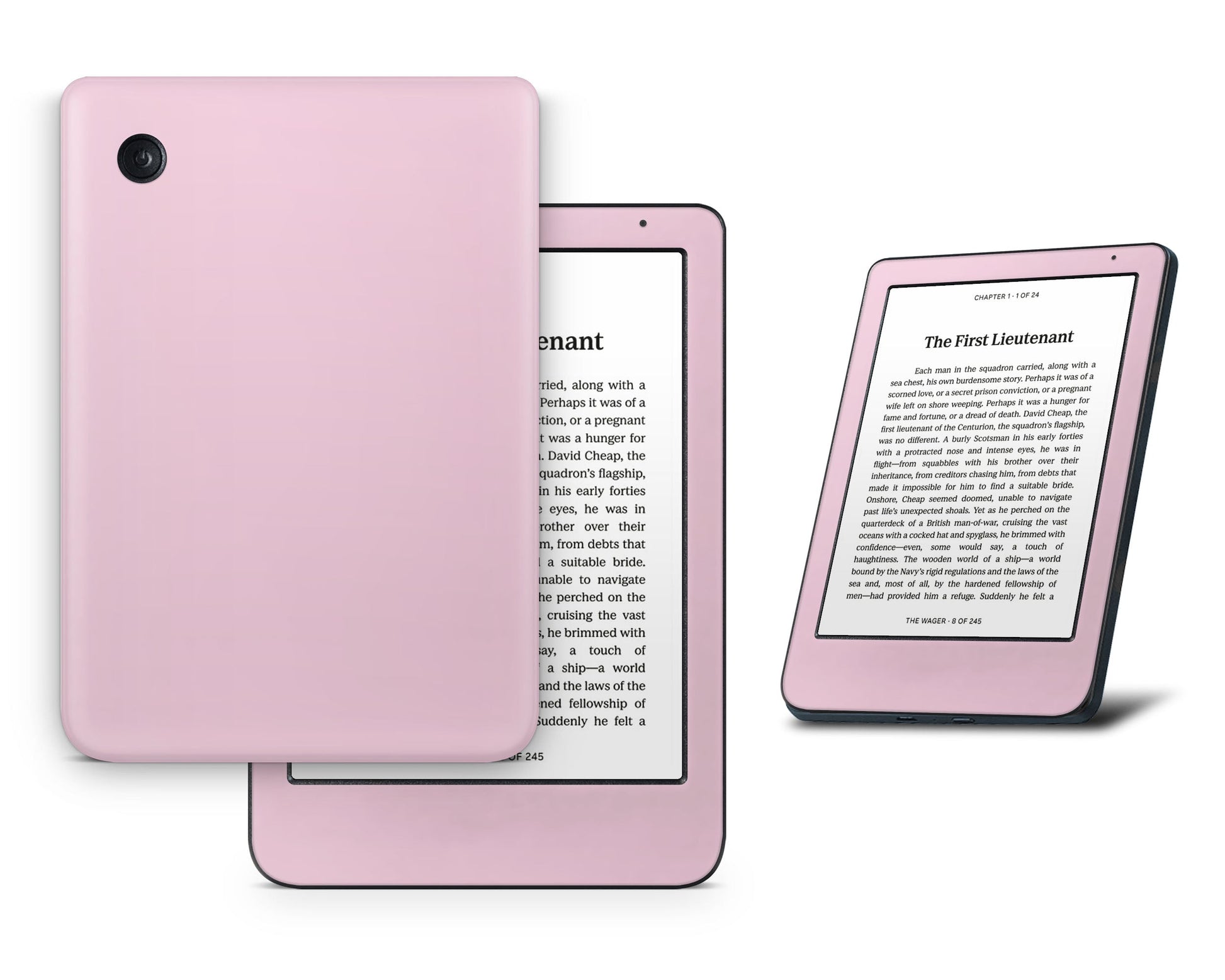 Lux Skins Kobo Baby Pink Kobo Clara BW Skins - Solid Colours Pastel Series Skin