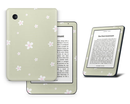 Lux Skins Kobo Matcha Daisy Kobo Clara BW Skins - Art Floral Skin