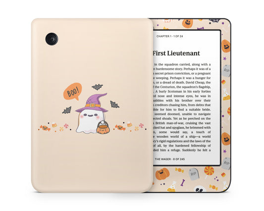 Lux Skins Kobo Cute Halloween Ghost Kobo Clara Colour Skins - Art Animals Skin