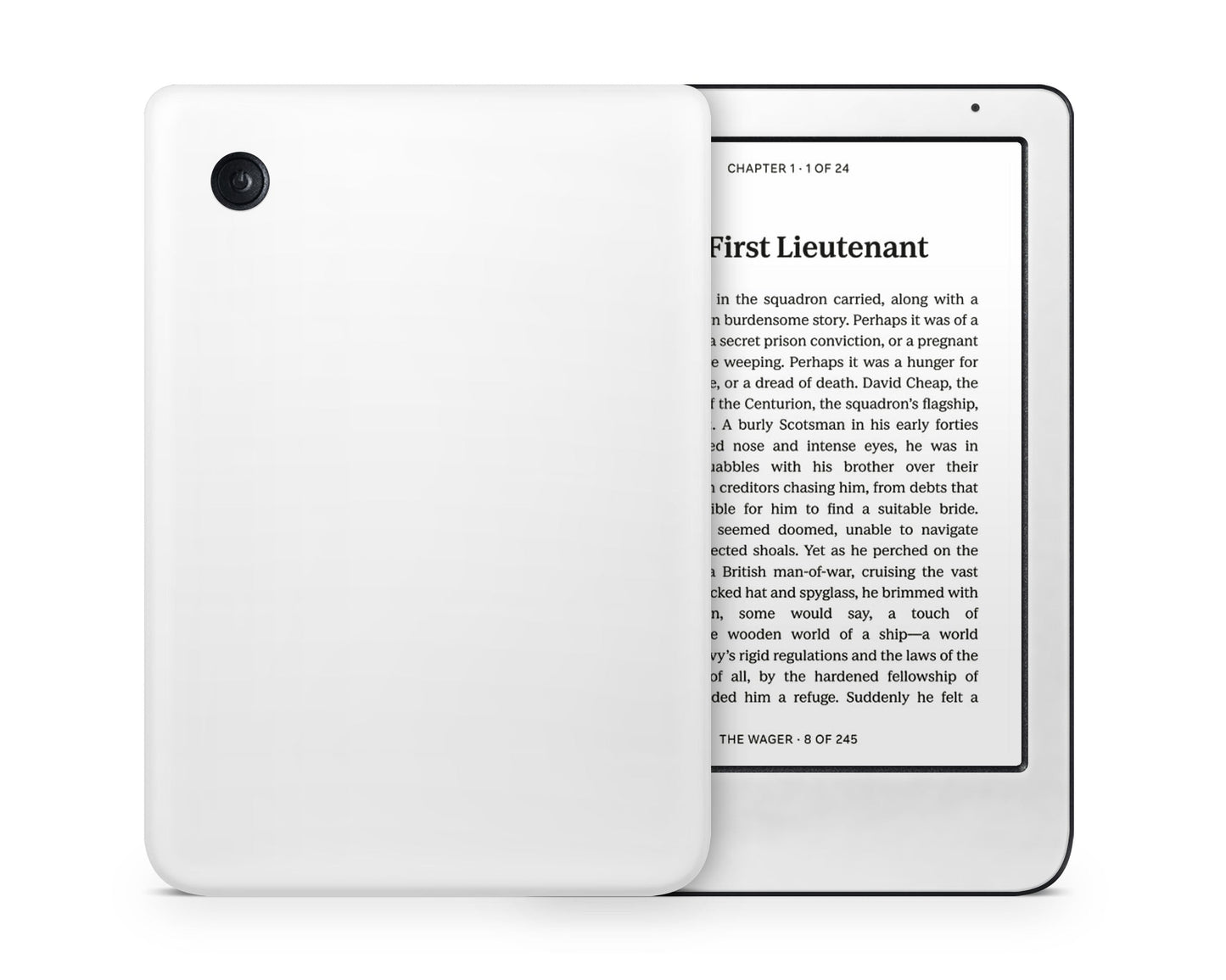 Lux Skins Kobo Avalanche White Kobo Clara Colour Skins - Solid Colours Pastel Series Skin