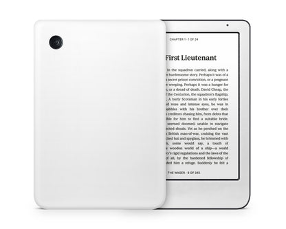 Lux Skins Kobo Avalanche White Kobo Clara Colour Skins - Solid Colours Pastel Series Skin