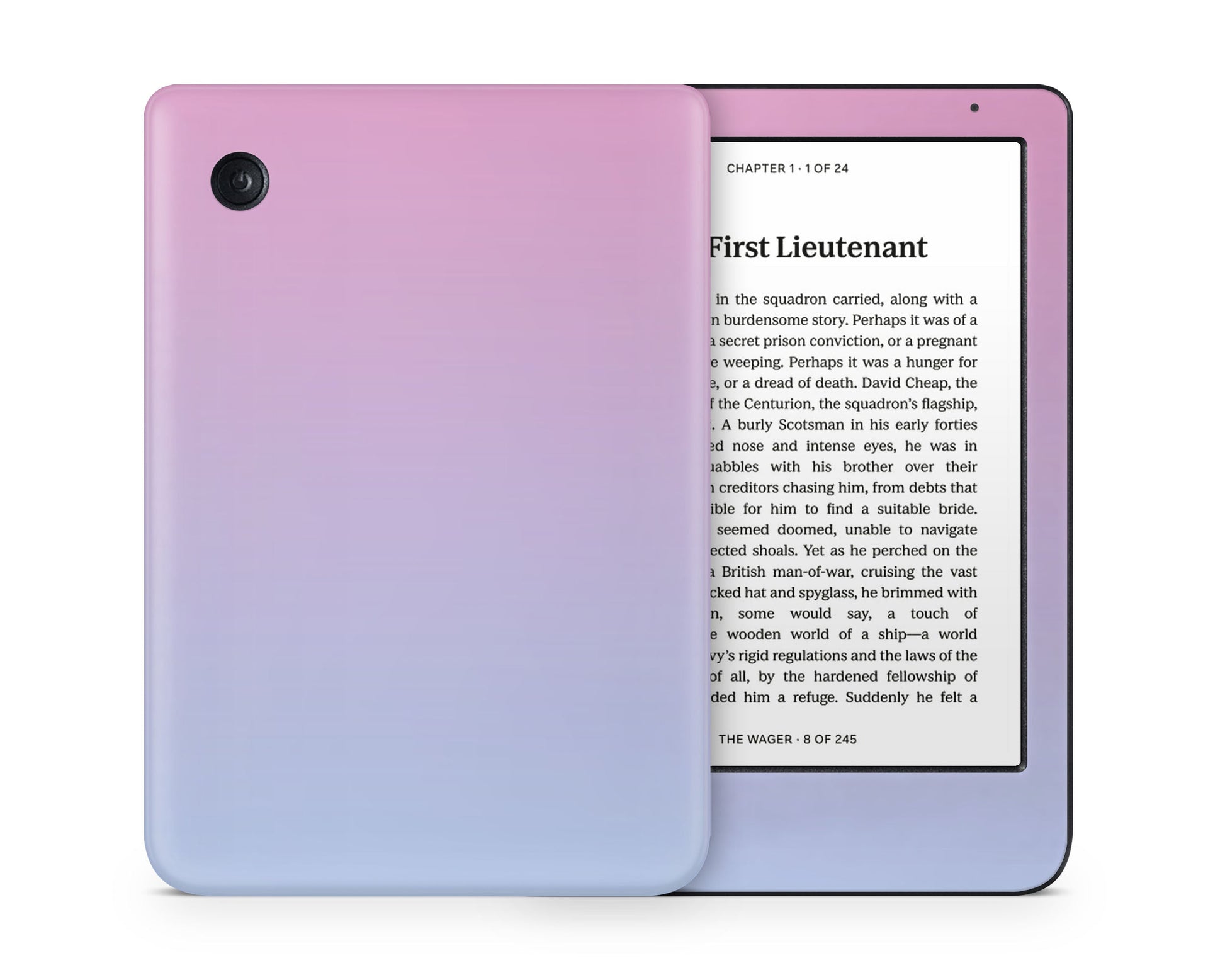 Lux Skins Kobo Purple Pink Gradient Kobo Clara Colour Skins - Solid Colours Gradient Skin