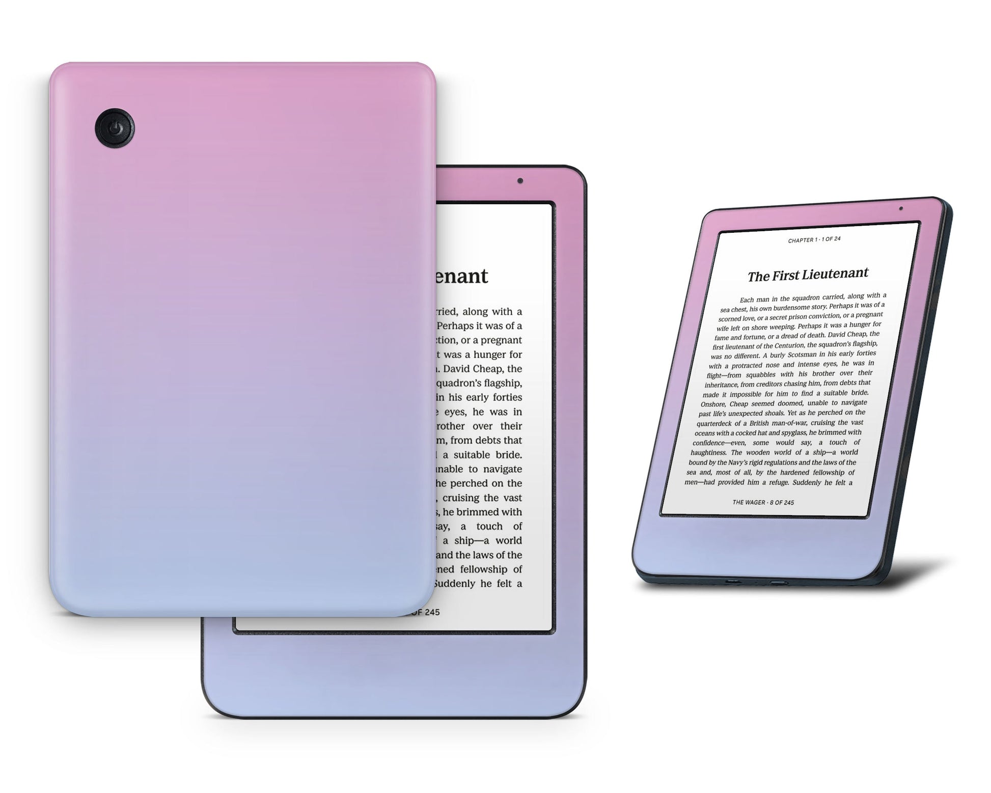 Lux Skins Kobo Purple Pink Gradient Kobo Clara BW Skins - Solid Colours Gradient Skin