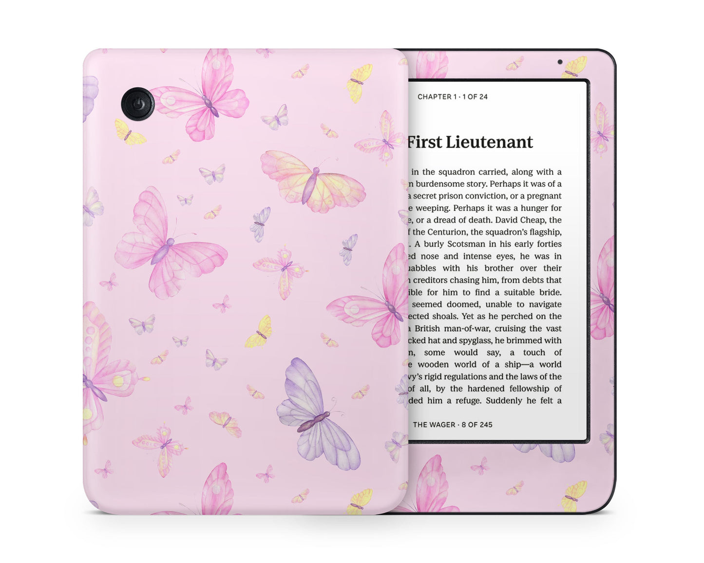 Lux Skins Kobo Pink Fairytale Butterfly Kobo Clara Colour Skins - Pattern Animals Skin