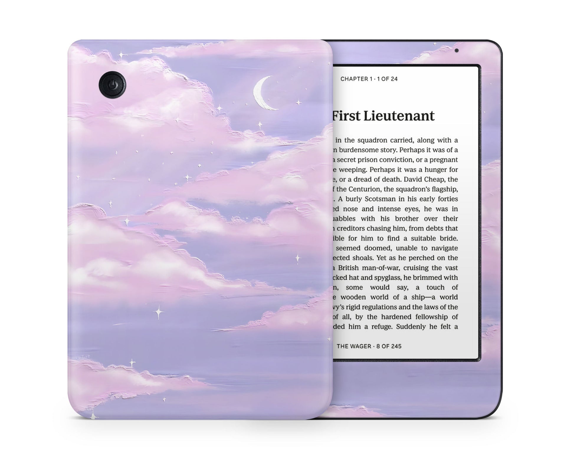 Lux Skins Kobo Morning Purple Clouds Kobo Clara Colour Skins - Art Clouds Skin