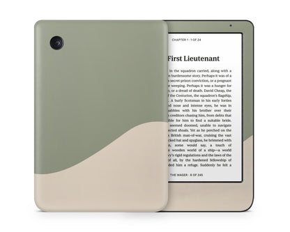 Lux Skins Kobo Two Tone Wild Sage Green Cream Kobo Clara Colour Skins - Solid Colours Colour Blocking Skin