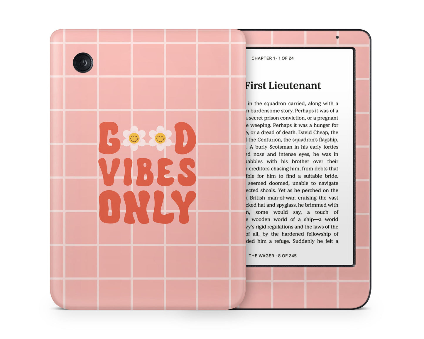 Lux Skins Kobo Good Vibes Only Kobo Clara Colour Skins - Art Quotes Skin