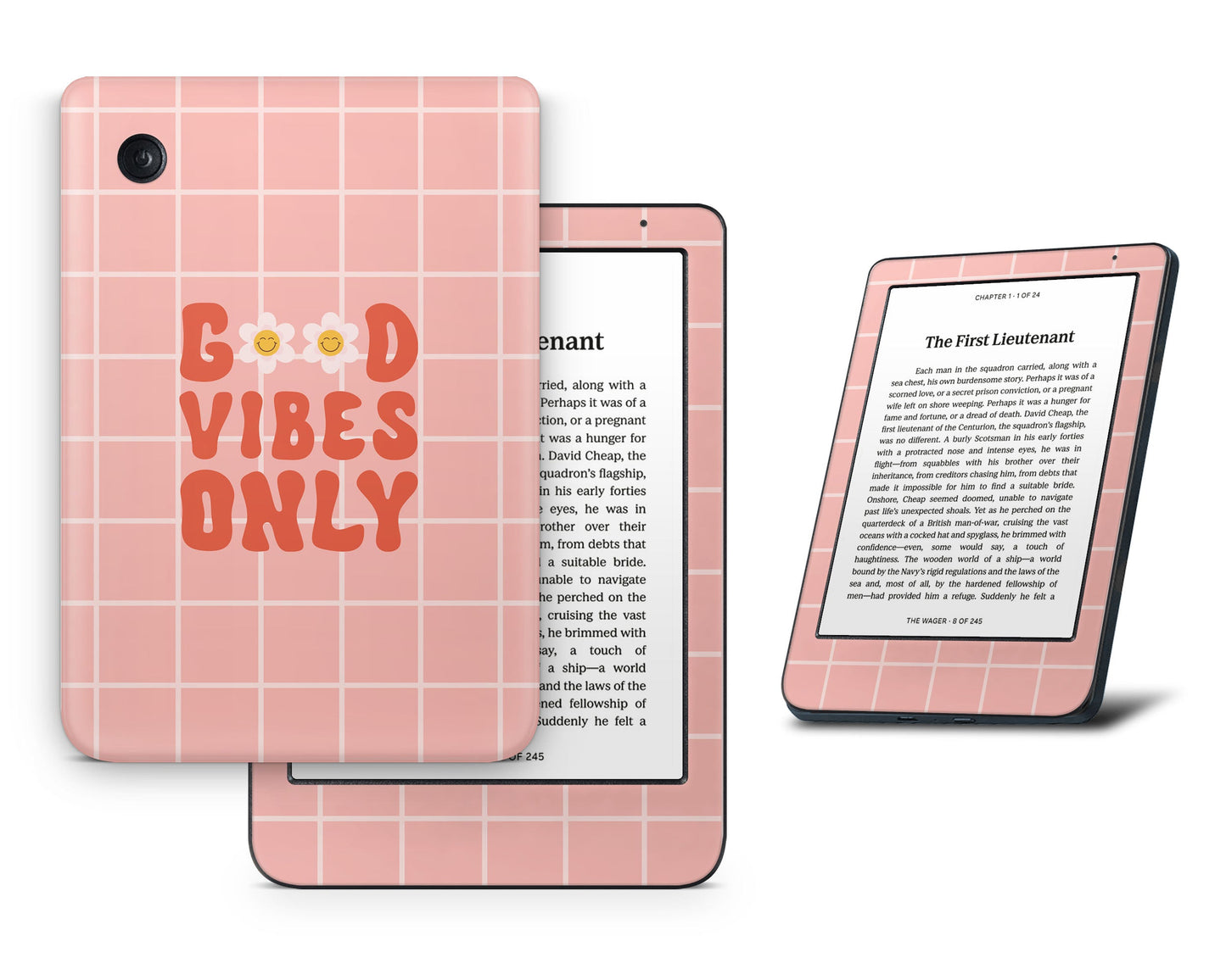 Lux Skins Kobo Good Vibes Only Kobo Clara BW Skins - Art Quotes Skin